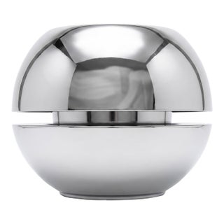 Space Age Spherical Planter by Duraco | Chrome Finish | Circa 1970s For Sale
