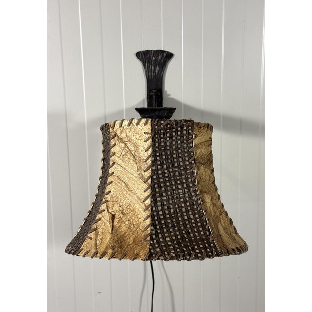 Brutalist Wrought Iron Wall Lamp, 1970s For Sale - Image 13 of 15
