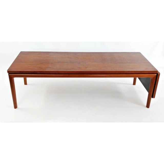 Mid Century Modern 1950's Peter Hvidt Drop Leaf teak coffee table was made in Denmark by France and Son and imported by...