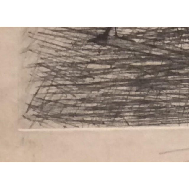 Surrealism Dali Faust Chevalier a Genou Hand Signed Etching Dali Archives Certified For Sale - Image 3 of 4