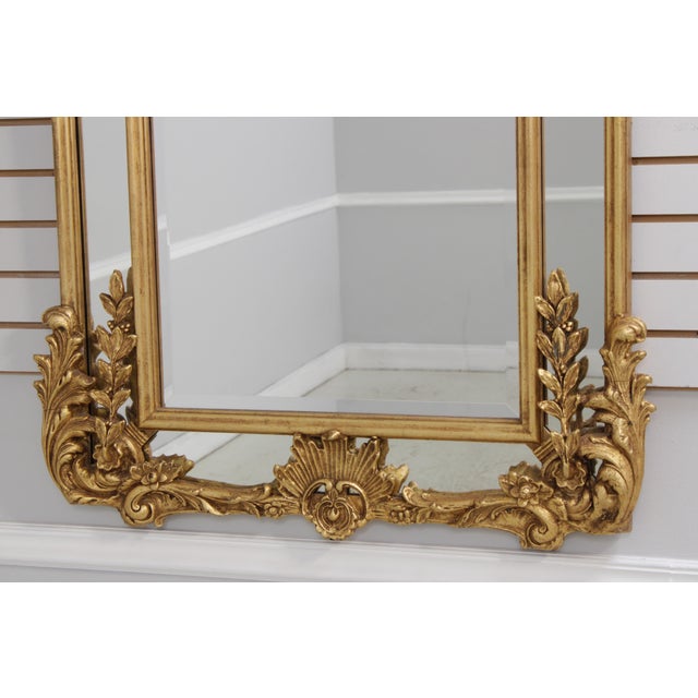 Friedman Brothers Friedman Brothers Gold Frame Beveled Glass Mirror For Sale - Image 4 of 15