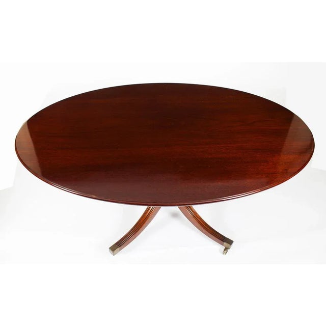 Vintage Oval Dining Table & Chairs attributed to William Tillman, 1980s, Set of 7 For Sale - Image 4 of 18