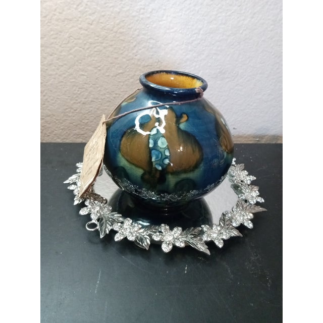 Ceramic Gorgeous Signed David Farrel Westmoore Nc Art Studio Reactive Glaze Depose Vase. For Sale - Image 7 of 7
