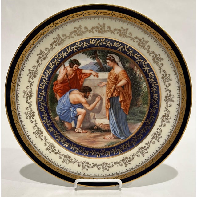 1920s Set of 8 Porcelain Allegorical Scene Plates For Sale In New York - Image 6 of 12