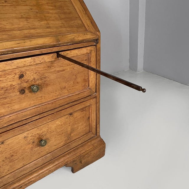 Italian Wooden Drop-Leaf Sideboard with Drawers, 1930s For Sale - Image 14 of 18