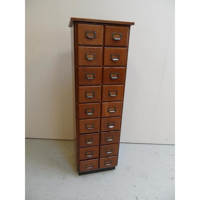 Antique Dutch Apothecary Cabinet in Oak, 1890s For Sale - Image 11 of 13