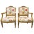 19th Century French Armchairs in Giltwood, Set of 2 For Sale - Image 5 of 5