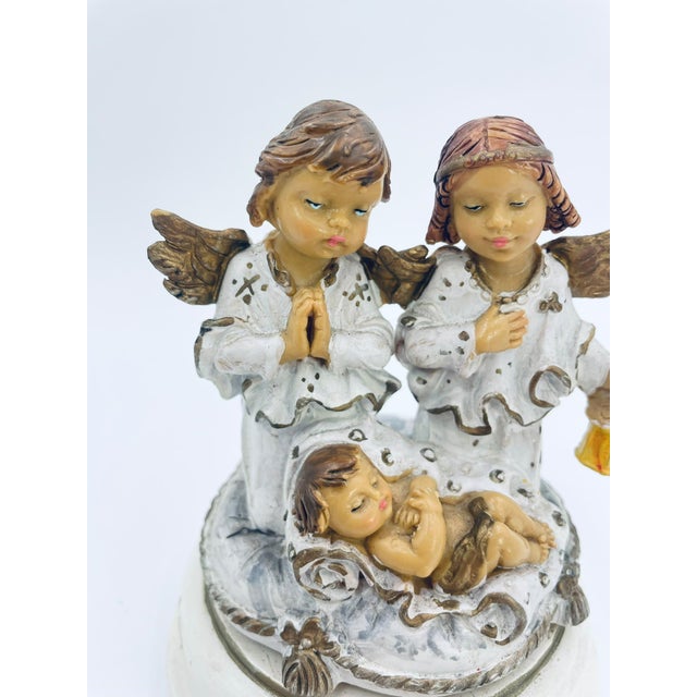 1970s Christmas Music Box Figurine, Italy, 1975 For Sale - Image 5 of 9