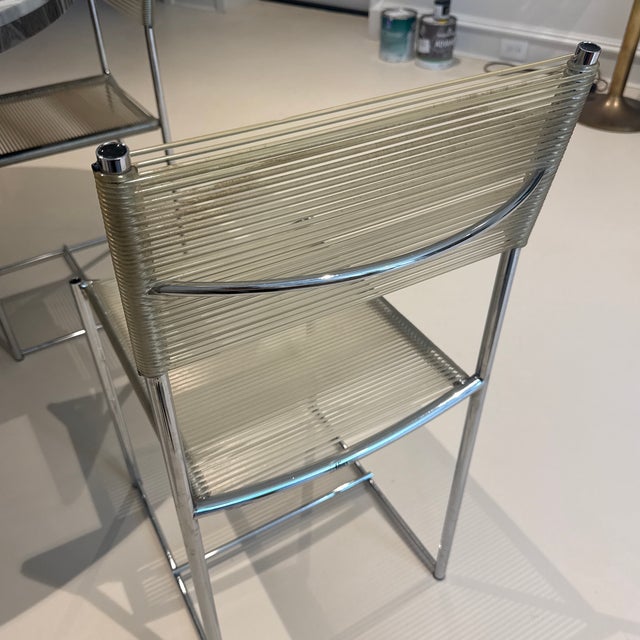 1980s Giandomenico Belotti for Alias "Spaghetti" Dining Chairs - Set of 4 For Sale - Image 9 of 10