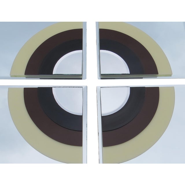 Art Deco Vintage Art Deco Inspired 4-Piece Mirror For Sale - Image 3 of 8