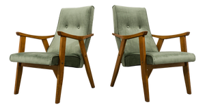 Vintage Lounge Chairs by Edmund Homa, 1960s, Set of 2