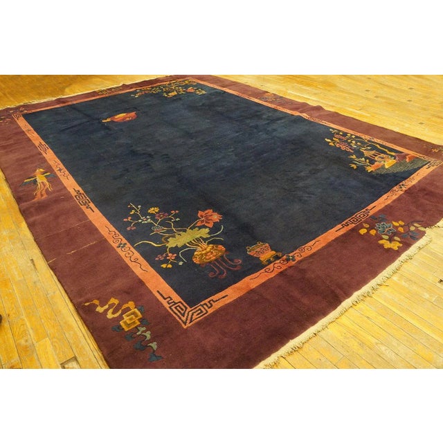 1920s Chinese Art Deco Carpet ( 9'10" x 13'6" - 300 x 412 ) For Sale In New York - Image 6 of 11