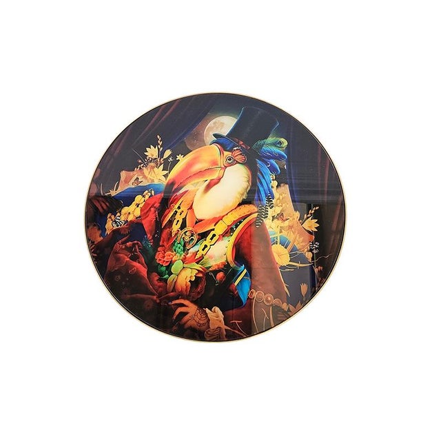 Glass and Brass Coffee Table, 1980s For Sale - Image 4 of 5