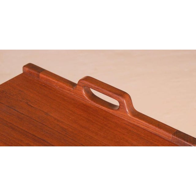 Mid-Century Swedish Teak Side Table with 2 Drawers from Skaraborgs Möbelindustri, 1960s For Sale - Image 6 of 12