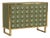Olive Green Dry Bar with Murano Glass Sphere Doors from Justfurnituress SRL For Sale