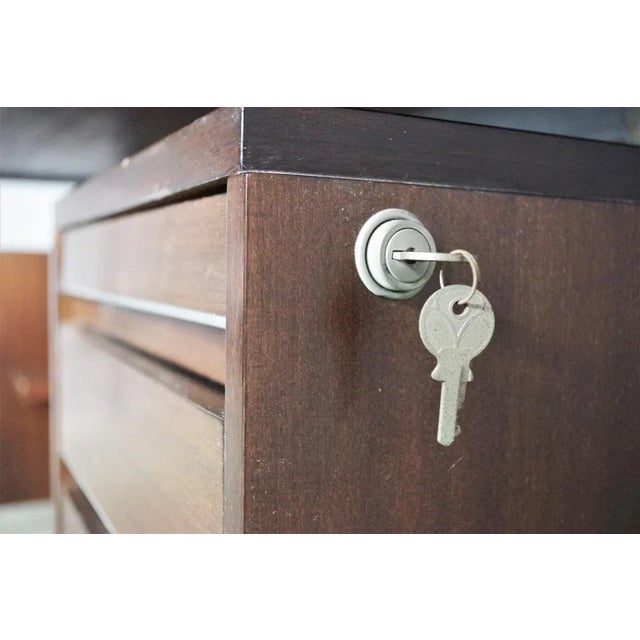 Black Desk & 2 Chairs from Fantoni, 1960s, Set of 3 For Sale - Image 8 of 17