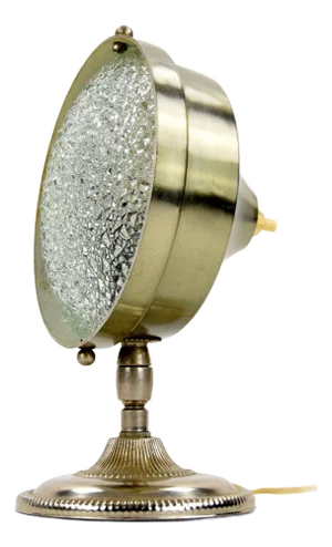 Vintage Glass and Metal Table Lamp
