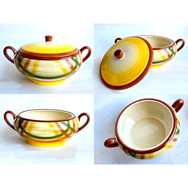 1940s Vernon Kilns/Vernonware Homespun Dinnerware, 9 Pieces For Sale - Image 9 of 14
