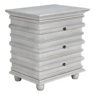 Ascona Side Table, White Wash For Sale