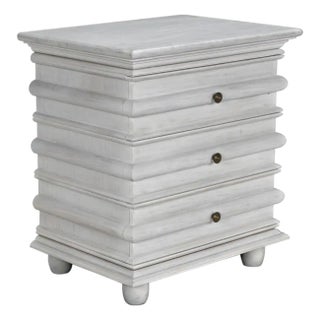 NOIR Ascona Side Table, White Wash For Sale