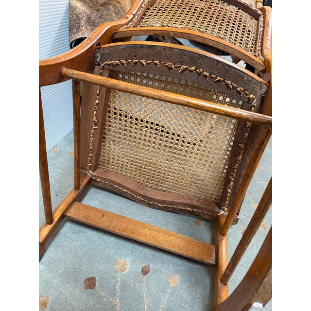 Early 20th Century American Lincoln Style Rocking Chair For Sale - Image 12 of 12