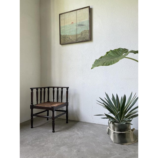 Straw Fireside Chair, 1900s For Sale - Image 17 of 18