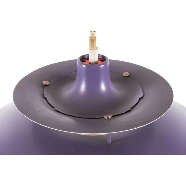 1960's Henningsen Ph5 Pendant Light Fixture in Purple for Poulsen For Sale - Image 11 of 15