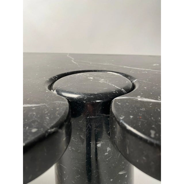 Vintage Italian Console Table in Black Marquina Marble by Angelo Mangiarotti, 1970s For Sale - Image 6 of 13