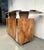 1960s Mid-Century Modern Burl Laminate Rolling Bar For Sale - Image 4 of 12
