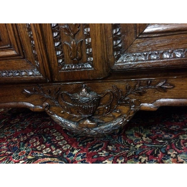 Antique Oak Wardrobe, French Style Wardrobe For Sale - Image 11 of 17