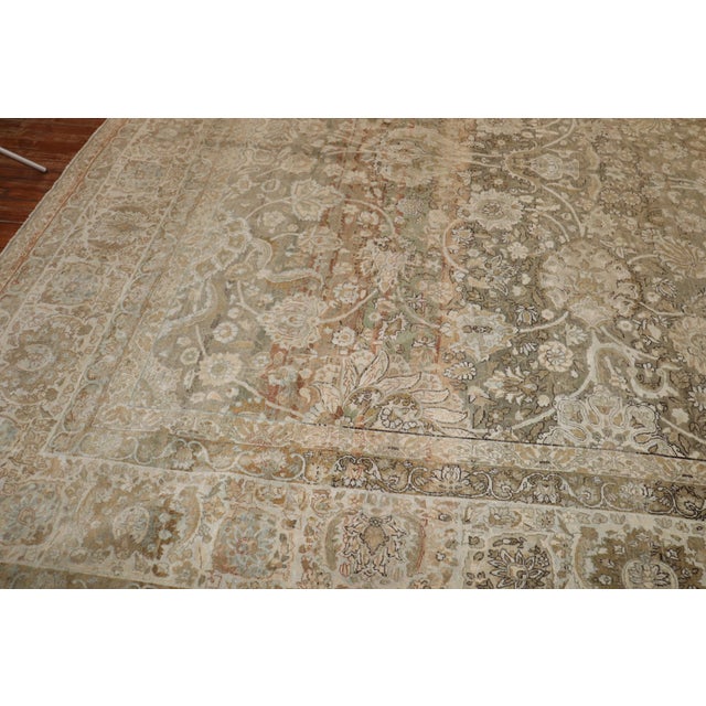 Zabihi Collection Antique Persian Kashan Carpet For Sale - Image 10 of 12