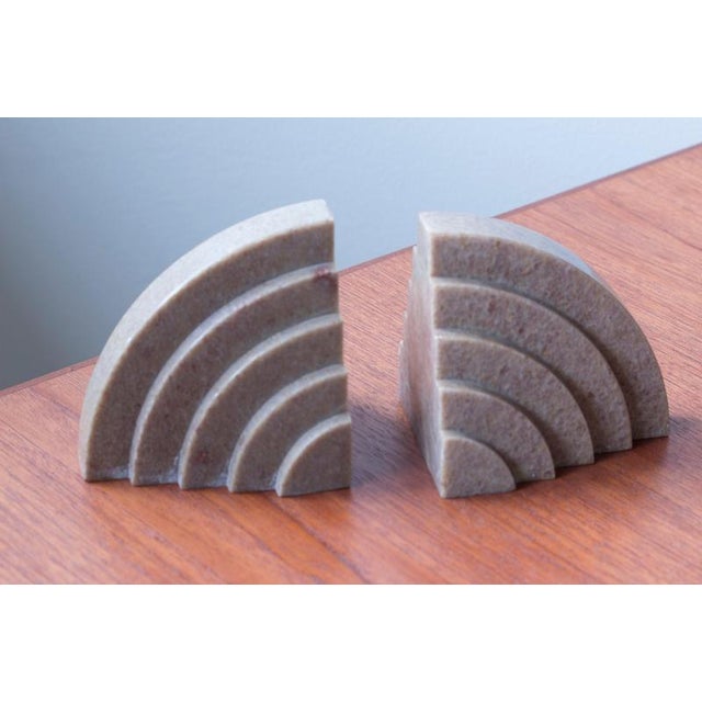Art Deco Marble Bookends, 1920s, Set of 2 For Sale - Image 3 of 8