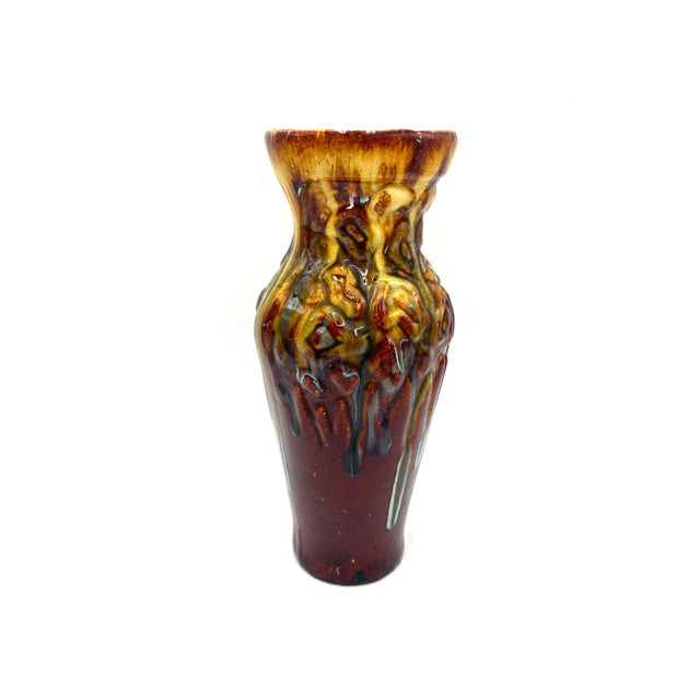 Brown Stoneware Vase, Poland, 1950s For Sale - Image 8 of 10