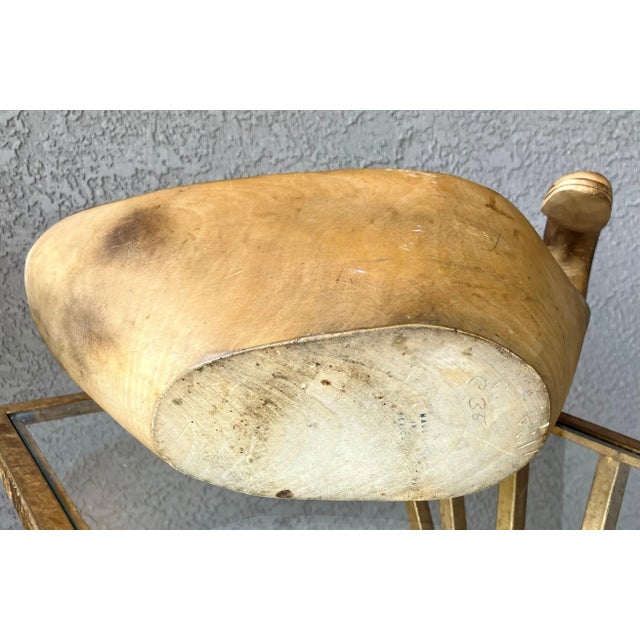 Mid 20th-Century Hand-Hewn Swan-Shaped Decorative Wooden Bowl / Cachepot, Mexico For Sale - Image 10 of 18