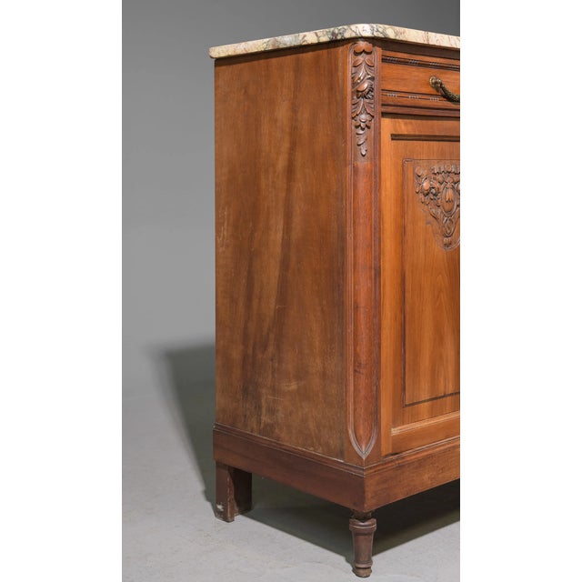 Early 18th Century Louis XVI Style Marble Top Buffet / Sideboard C1800's For Sale - Image 5 of 8