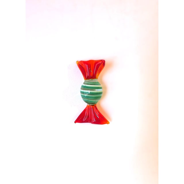 Glass Italian Murano Art Glass Candy Pieces Sculptures For Sale - Image 7 of 9