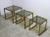 Mid-Century Modern Italian Nesting Brass Tables - Set of 3 For Sale - Image 3 of 6