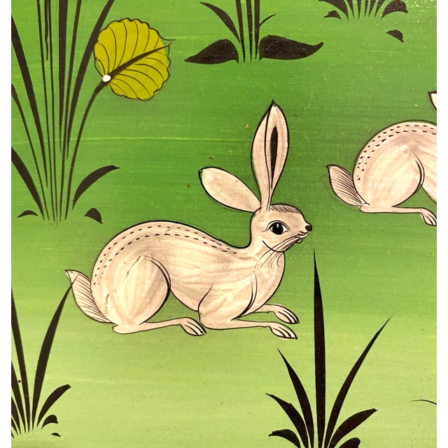 Mid 20th Century Arturo Alcala Mexican Folk Art Painting – Landscape With Birds, Deer, Elephants, Toucans, & Wildlife For Sale - Image 4 of 15
