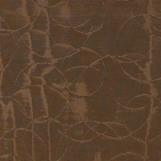 Sample - Schumacher Effervescence Fabric in Espresso For Sale