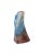 1980s artisan pottery. Asymmetrical vase in blue and pink with glossy glaze over blue and no glaze over pink parts. The...