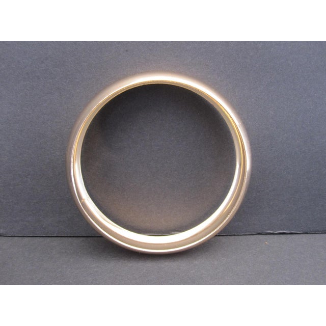 Vintage Gold Tone Bangle For Sale - Image 4 of 4