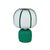 Boho Chic Margate Green Cotton Mache Table Lamp For Sale - Image 3 of 6