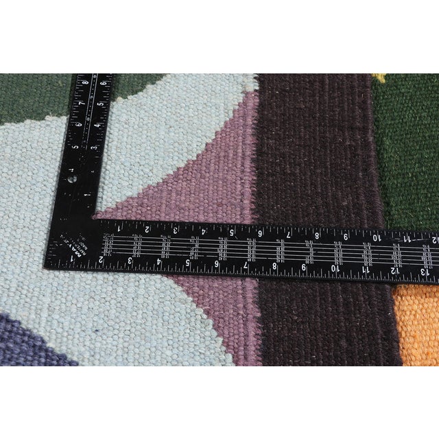 Textile Contemporary Indian Kilim Rug, 05'03 X 08'02 For Sale - Image 7 of 10