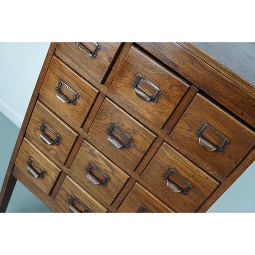 Dutch Oak Apothecary Cabinet, 1930s For Sale - Image 9 of 14