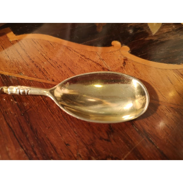 Gold Plated Silver Coffee Spoons, Set of 13 For Sale - Image 14 of 18