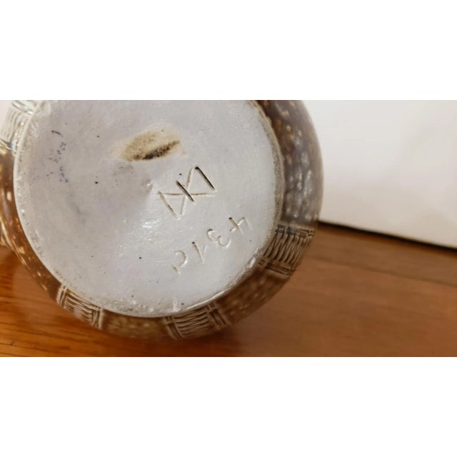 Circa 1890 German Raeren Stoneware Lidded Jug With Tudor Style Rose Seal For Sale - Image 10 of 11