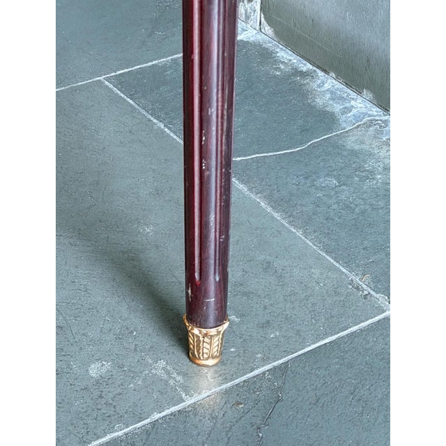 Antique French Louis XVI Revival Console Table with Porcelain Medallions with Marble Top, 1890s For Sale - Image 12 of 15