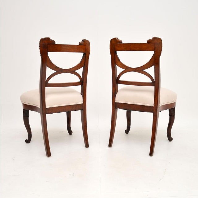 Set of Carved Side Chairs, 1790s For Sale - Image 4 of 12