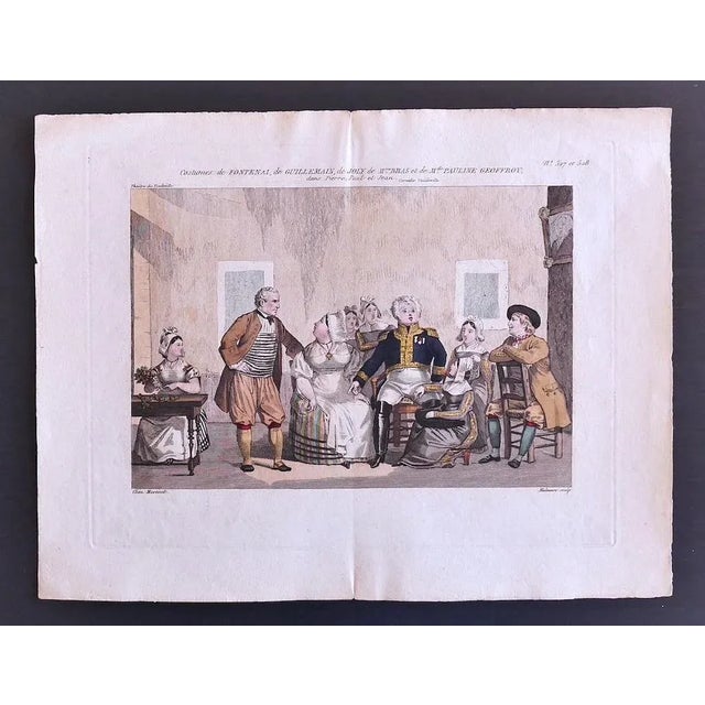 Theatre of Vaudeville is an original lithograph on paper by Pierre Maleuvre ( 1740 - 1803) in the late 18th Century. Good...