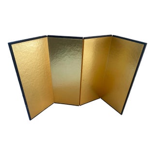 Mid Century Japanese Byobu Folding Panel Screen For Sale